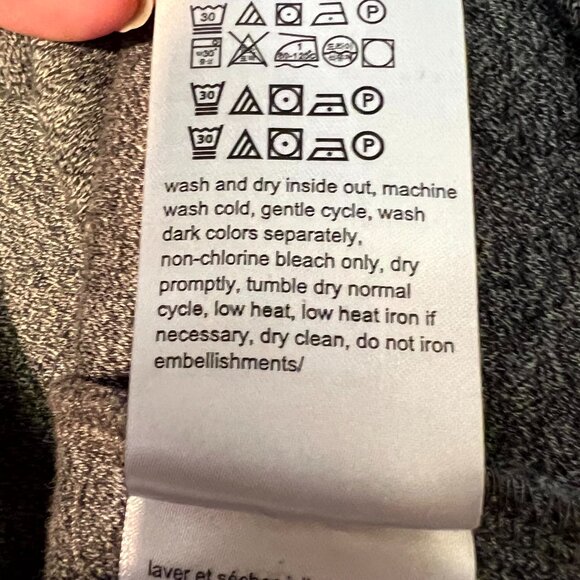 Calvin Klein Grey & Black 100% Cotton Quarter-Zip Pullover Sweater SZ Lrg - Picture 5 of 6